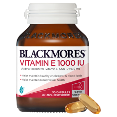 Blackmores Natural Vitamin E 1000iu  30 Capsules