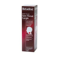 Betadine Ready to Use Sore Throat Gargle 120ml