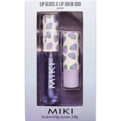 Miki Lip Gloss and Lip Balm Duo Grape