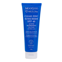 Moo Goo Baby Clear Zinc Sunscreen 120g