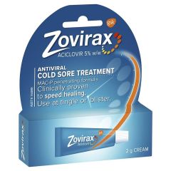 Zovirax Cold Sore Cream Tube 2g