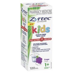 Zyrtec Kids Liquid Grape 120ml