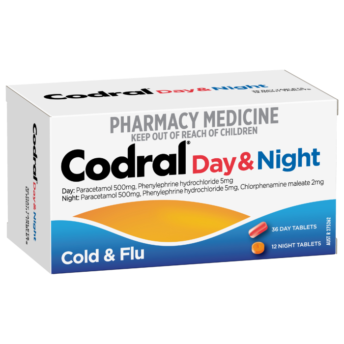Codral Phenylephrine Day & Night Tablets 48 Pack