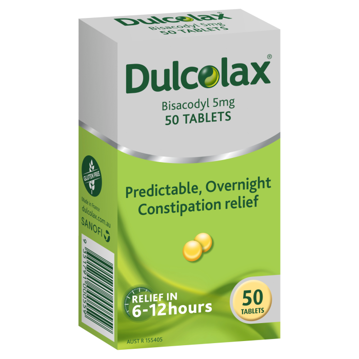 Dulcolax Tablets 5mg 50 Pack