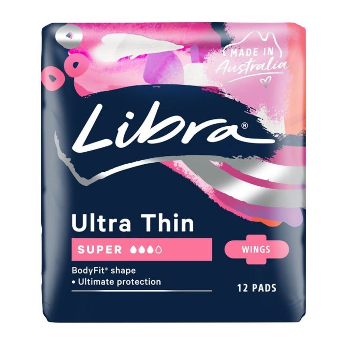 Libra Ultra Thin Super with Wings 12 Pads