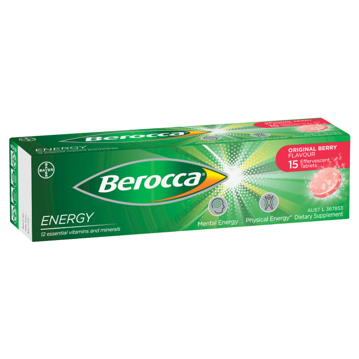 Buy Now - Berocca Performance Effervescence Vitamins & Minerals - 30  Tablets for Physical & Mental Performance