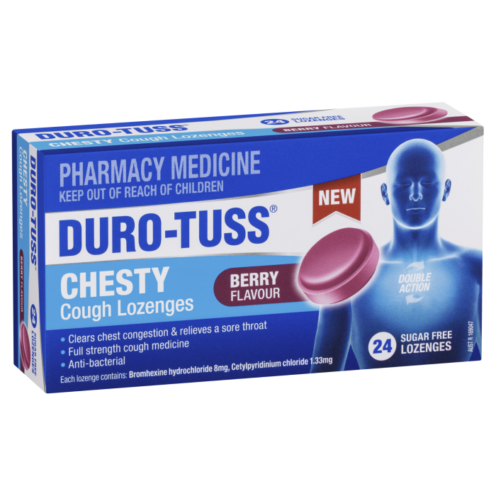 Duro-tuss Lozenge Berry Cough & Cough 24 Pack