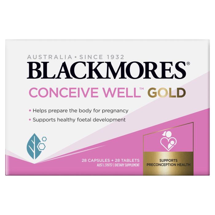 Blackmores Conceive Well Gold  28 Tablets + 28 Capsules