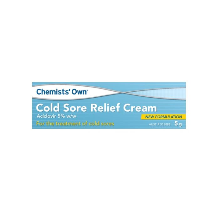 Chemists' Own Cold Sore Cream 5g
