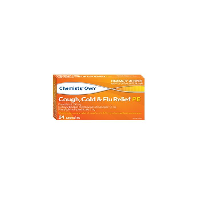 Chemists’ Own Cough, Cold & Flu Relief Day Pe 24 Capsules