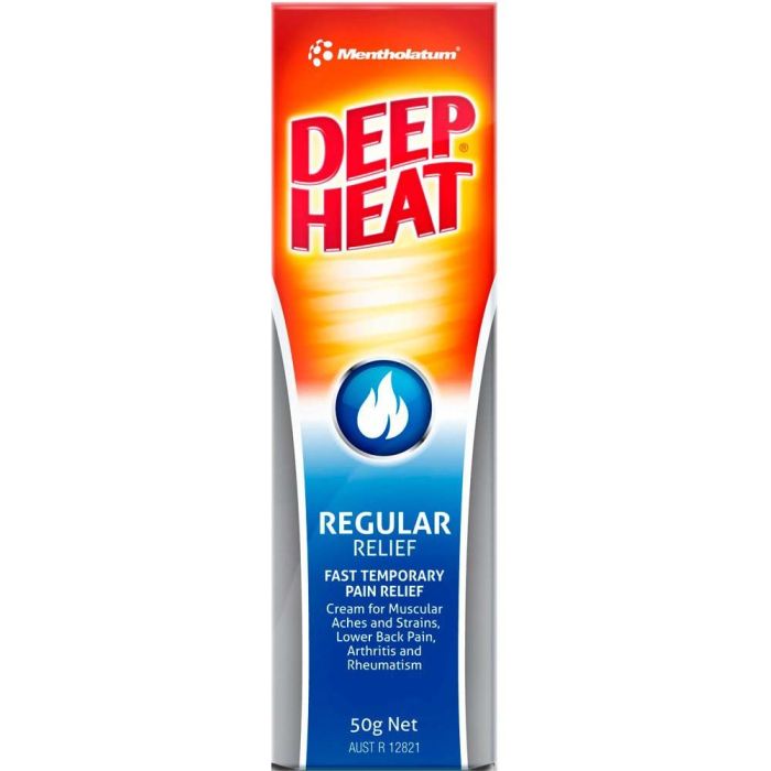Deep Heat Regular Relief AntiInflammatory Cream 50g Chemistworks Pharmacy