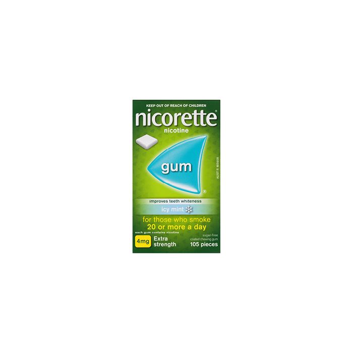 Nicorette Icy Mint Gum 4mg 105 Pack