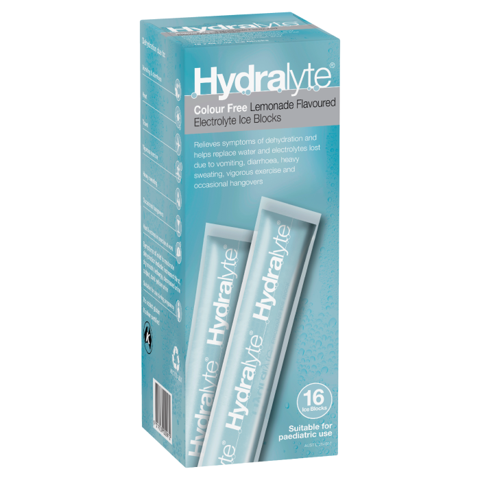 Hydralyte Ice Block Lemonade 16 Pack