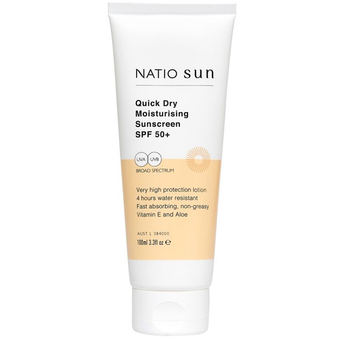 Natio Quick Dry Moisturising Sunscreen SPF 50+ 100ml 100ml