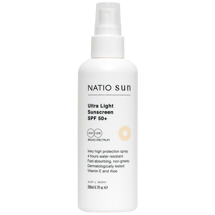 Natio Ultra Light Spray Sunscreen SPF 50+ 200ml