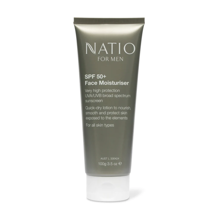 Natio Natio for Men SPF 50+ Face Moisturiser 100g