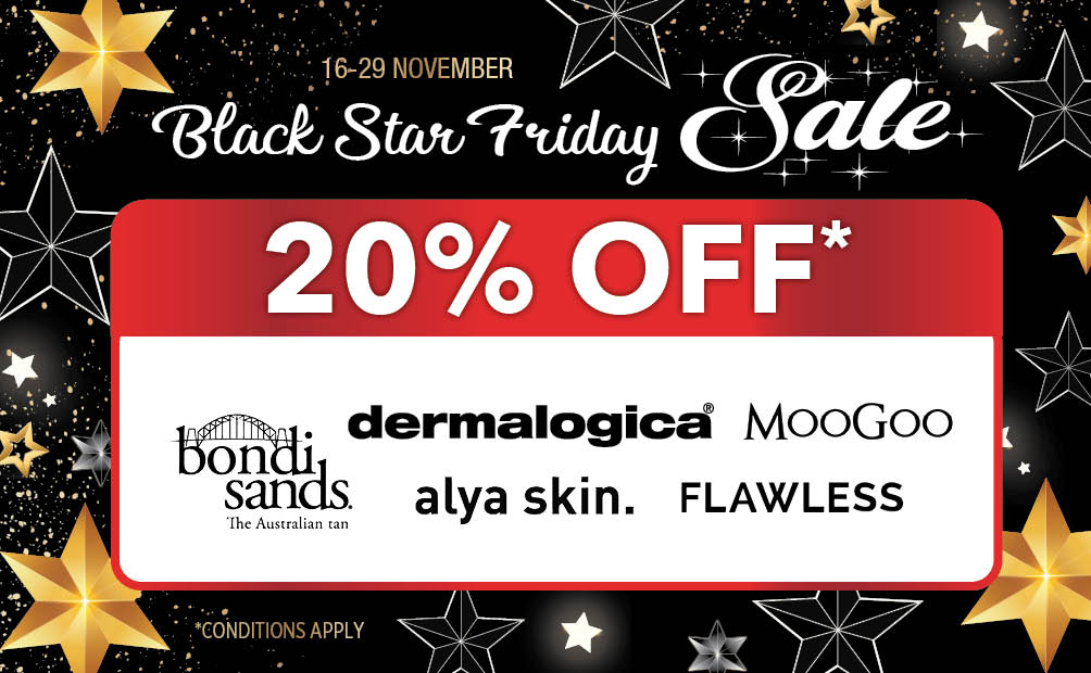 Black Star Friday - 20% off major skincare brands