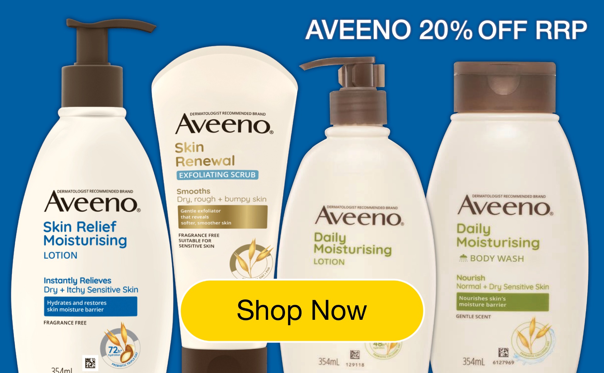 aveeno 20% off
