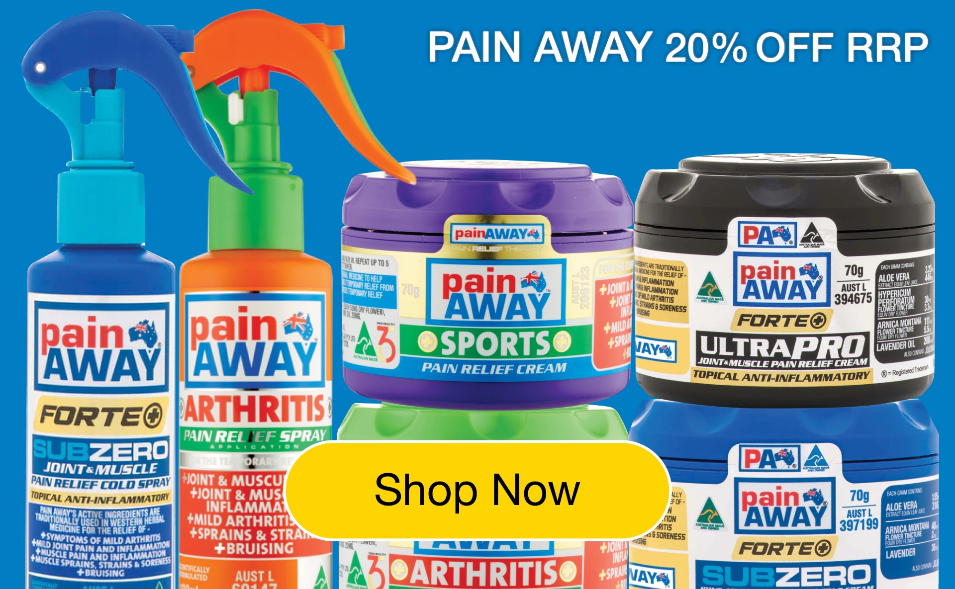 pain-away 20% off