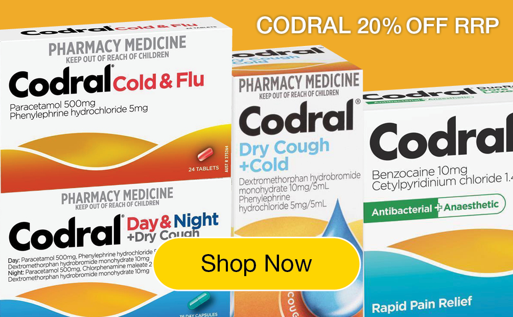 codral 20% off