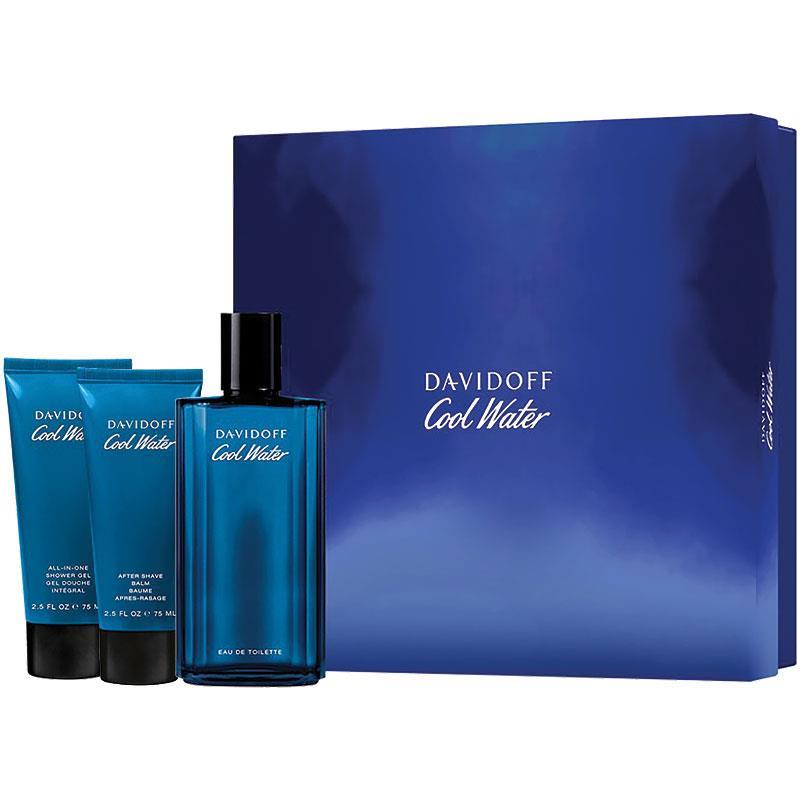 Davidoff Cool Water Men Eau de Toilette 125ml 3-Piece Set
